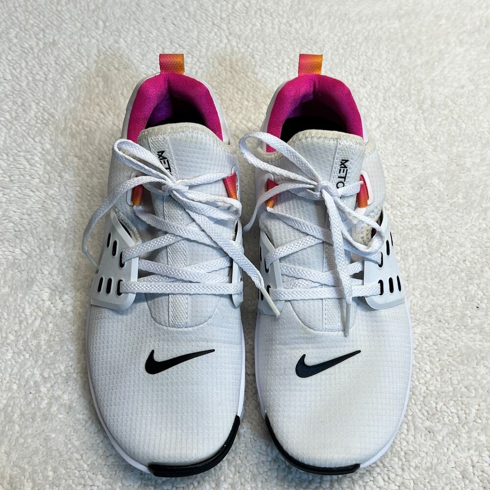 Nike Womens Sneakers Free Metcon 2 Training Gym Shoes White/Pink Sz 7.5